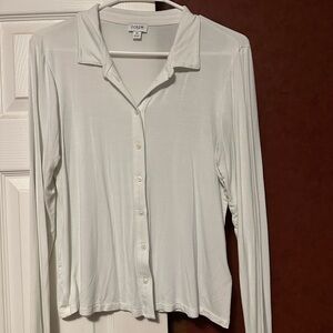 J. Crew Classic Cream Button-Down Shirt